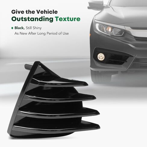YHTAUTO غطاء خفيف للضباب يناسب Toyota Corolla 2017 الذكرى السنوية الخمسين إصدار خاص 2017-2019 Corolla SE XSE المصد الأمامي للضباب وحافة جانبية للسائق الأيسر in Saudi Arabia