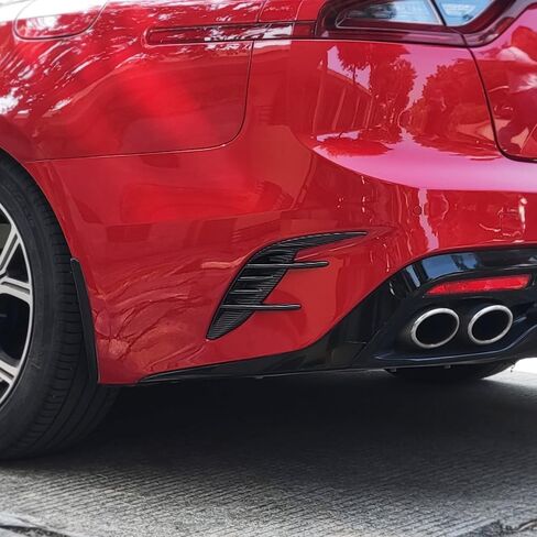 قطعتان من أغطية مصابيح الضباب الخلفية من YOUTOOCAR متوافقة مع ملحقات Kia Stinger 2018-2023 (نمط ألياف الكربون، خلفي) in Kuwait