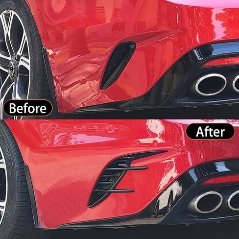 قطعتان من أغطية مصابيح الضباب الخلفية من YOUTOOCAR متوافقة مع ملحقات Kia Stinger 2018-2023 (نمط ألياف الكربون، خلفي) in Kuwait