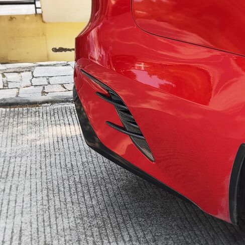 قطعتان من أغطية مصابيح الضباب الخلفية من YOUTOOCAR متوافقة مع ملحقات Kia Stinger 2018-2023 (نمط ألياف الكربون، خلفي) in Kuwait