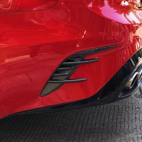 قطعتان من أغطية مصابيح الضباب الخلفية من YOUTOOCAR متوافقة مع ملحقات Kia Stinger 2018-2023 (نمط ألياف الكربون، خلفي) in Kuwait