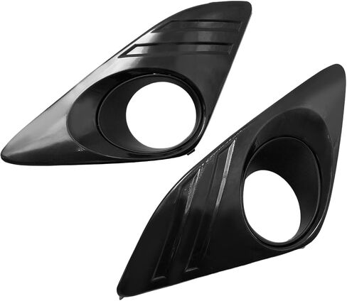 Set of 2 5212706310 Fog Light Cover Bezel trim Pair With Hole Black, Replacement for Toyota Camry XLE LE L 2012 2013 2014, Replaces TO1039148 5212806310 TO1038148 in Saudi Arabia