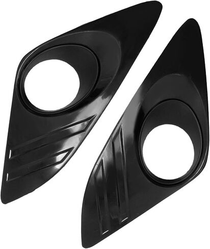 Set of 2 5212706310 Fog Light Cover Bezel trim Pair With Hole Black, Replacement for Toyota Camry XLE LE L 2012 2013 2014, Replaces TO1039148 5212806310 TO1038148 in Saudi Arabia