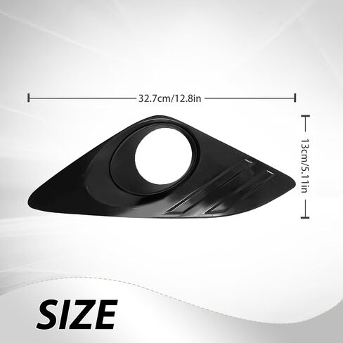 Set of 2 5212706310 Fog Light Cover Bezel trim Pair With Hole Black, Replacement for Toyota Camry XLE LE L 2012 2013 2014, Replaces TO1039148 5212806310 TO1038148 in Saudi Arabia