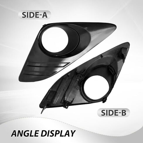 Set of 2 5212706310 Fog Light Cover Bezel trim Pair With Hole Black, Replacement for Toyota Camry XLE LE L 2012 2013 2014, Replaces TO1039148 5212806310 TO1038148 in Saudi Arabia