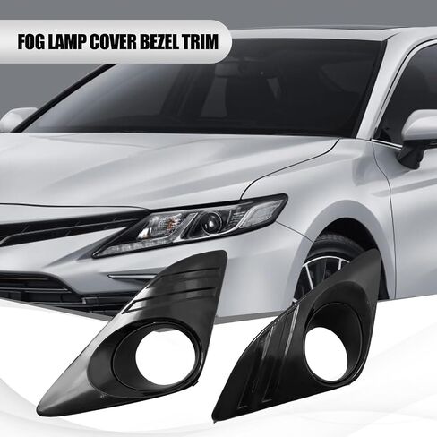 Set of 2 5212706310 Fog Light Cover Bezel trim Pair With Hole Black, Replacement for Toyota Camry XLE LE L 2012 2013 2014, Replaces TO1039148 5212806310 TO1038148 in Saudi Arabia