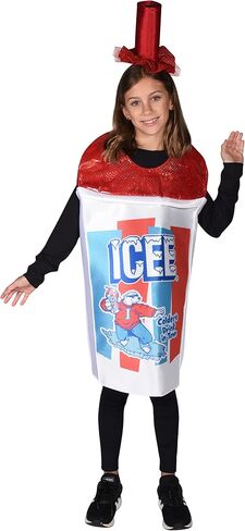 Rasta Imposta Icee Sparkle Red Costume Slurpee Slush Puppie Dress Up Party Kids Halloween Costumes, Child Size 10-12 in Saudi Arabia