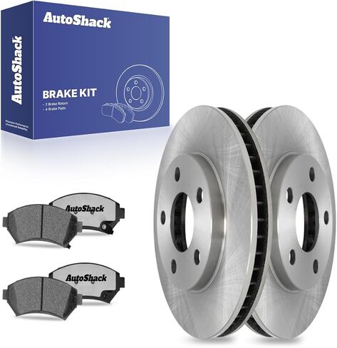 AutoShack Front Brake Rotors Ceramic Brake Pads | Replacement for Buick Century Regal LeSabre Pontiac Grand Prix Montana Bonneville Chevrolet Venture Oldsmobile Silhouette FWD | 6-PC Brake Kit in Saudi Arabia