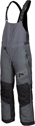 KLIM Klimate Winter Snowmobile Bib Men's Short LG Asphalt - Black in Saudi Arabia