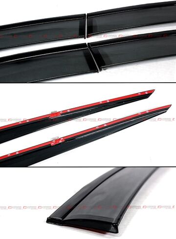 Premium Luxury Smoke Tinted Window Visor Rain Guard W/Clips & Black Trim Compatible for 2021-2024 Lexus IS300 IS350 IS500 in Saudi Arabia