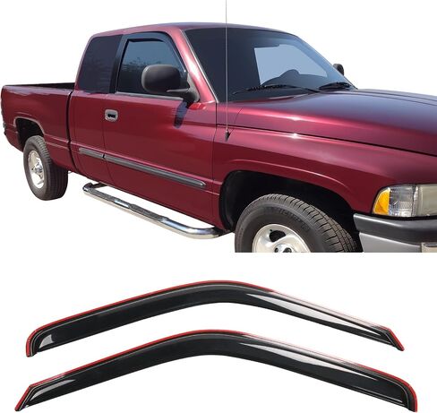 IKON MOTORSPORTS في أقنعة نافذة القناة متوافقة مع 1994-2001 دودج رام، عاكس الرياح بنمط الدخان النحيف قطعتين، 1995 1996 1997 1998 1999 2000 in Saudi Arabia