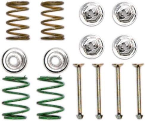 KarParts360 For Chevy Celebrity 1990 Brake Hold-Down Spring Kit | Rear | Gold Classification in Saudi Arabia
