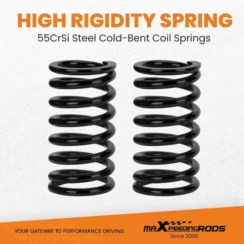 maxpeedingrods Coilovers لسيارة Honda Accord VIII سيدان/كوبيه 2008-2012، لسيارة Acura TSX 2008-2014، طقم تعليق كويلوفر قابل للتعديل، ممتص الصدمات الزنبركي، طقم خفض أحمر in Saudi Arabia