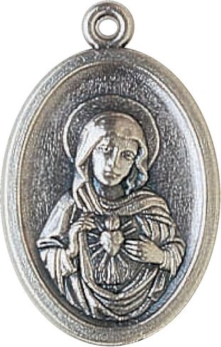 Sacred Heart Jesus Sacred Heart of Maria 100 medals 100 % made in italy religious gifts, silver in Saudi Arabia