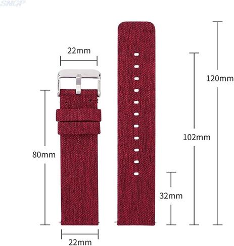 Quick Release Nylon Strap 12mm 14mm 16mm 18mm 20mm 22mm Canvas Strap Unisex Strap for Traditional or Smartwatch Watch Replacement Watch Band in Saudi Arabia