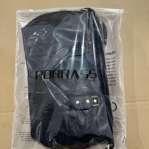 PORRASSO حقيبة كتف نسائية أنيقة بمقبض علوي للعمل والسفر والمواعدة في بوسطن - جلد PU مقاوم للماء باللون الأسود in Kuwait