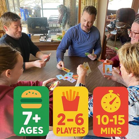 Dinner Rush - Dining Out with The Kids? Turn Wait Time Into Play Time! - Addictive Fast-Paced Visual Card Game for Kids 5+ and Adults - Travel Friendly in Kuwait