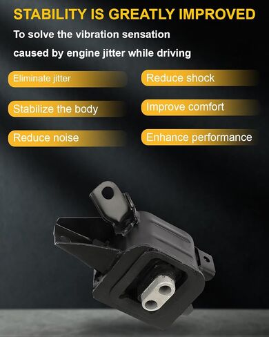 مجموعة حامل محرك المحرك OCPTY وحامل ناقل الحركة ومجموعة دعامة عزم الدوران لسيارة Hyundai Elantra 2.0L ناقل الحركة الأوتوماتيكي 2017-2018 # 21810F2000 21950F2000 21830F9100 (3 قطع) in Saudi Arabia