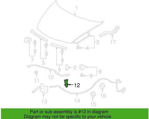 Rexka 10pcs 90672-SNB-003 Hood Prop Rod Holder Clips for Honda Accord Civic CR-V CRV 90672SNB003 in Saudi Arabia