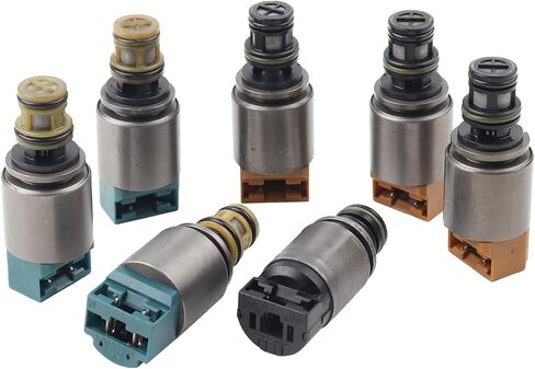 7Pcs 6-Speed Transmission Shift Solenoid Kit Compatible with 2002-2011 BMW X3 X5 323i 325i 335i Audi A4 A6 Q7 & More Replace# 6HP19 6HP26 6HP32 6HP21 6HP28 6HP34 1068298045 1068298046 in Saudi Arabia
