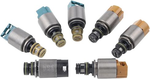 7Pcs 6-Speed Transmission Shift Solenoid Kit Compatible with 2002-2011 BMW X3 X5 323i 325i 335i Audi A4 A6 Q7 & More Replace# 6HP19 6HP26 6HP32 6HP21 6HP28 6HP34 1068298045 1068298046 in Saudi Arabia