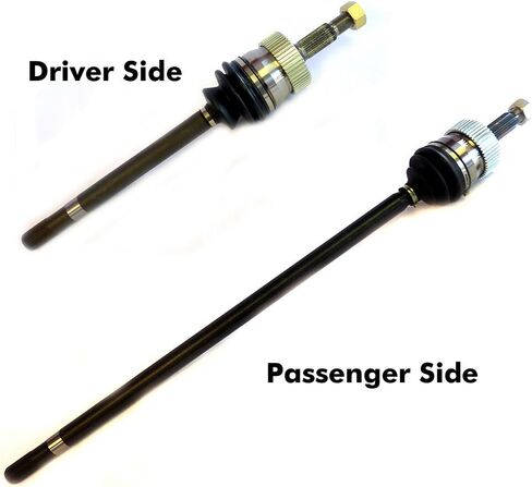 DTA DT125017250161 Front Driver and Passenger Side Premium CV Axles (New Drive Axle Assemblies - 2 pcs (Pair)) Fits 1993-1998 Jeep Grand Cherokee With CV Joints Design, Can Replace U Joint Type Axles in Saudi Arabia