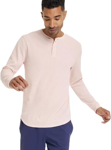 All in Motion Men's Waffle-Knit Henley Athletic Top - in Saudi Arabia