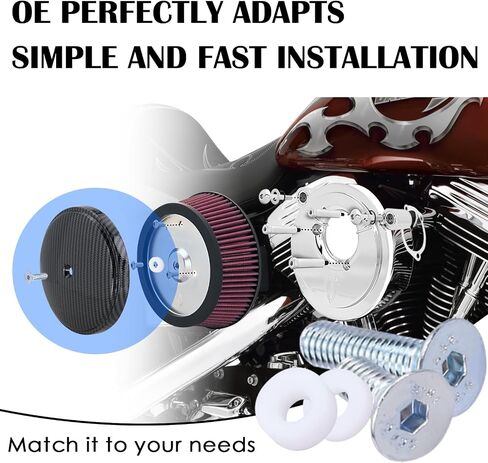 Air Cleaner Outer Cover Billet Steel Stage1 Big Sucker Smooth Stage Compatible With 1993-2023 Harley-Davidson Chrome Replace#18-760 in Saudi Arabia