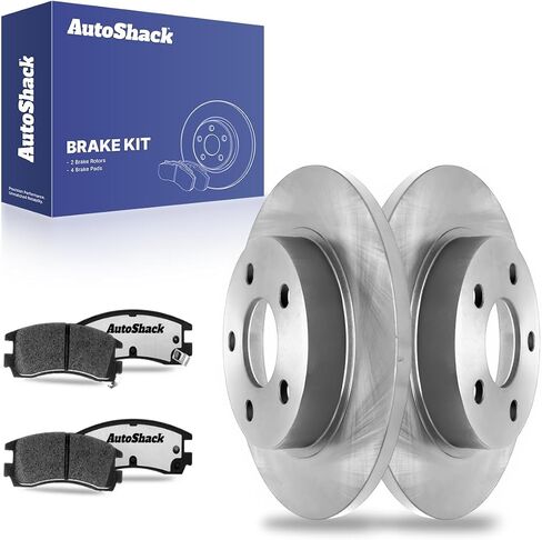 وسادات الفرامل السيراميكية لدوارات الفرامل الخلفية من AutoShack | بديل لكاديلاك الدورادو 2000-2005 بويك ليسابر بارك أفينيو 2000-2005 بونتياك بونفيل 2001-2003 أولدزموبيل أورورا | طقم فرامل 6 قطع in Saudi Arabia