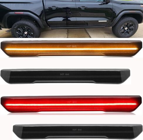 LED Side Marker Lights Indicator Replacement for 2020 2021 2022 2023 2024 GMC Sierra 2500 HD 3500 HD Truck Amber Front & Red Rear Fender Lights Smoked Lens in Saudi Arabia