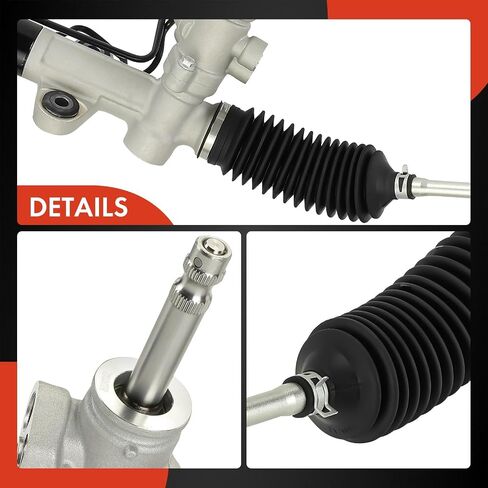 A-Premium - Hydraulic Power Steering Rack and Pinion Compatible with Mitsubishi Outlander 2003 2004 2005 2006, AWD Only in Saudi Arabia