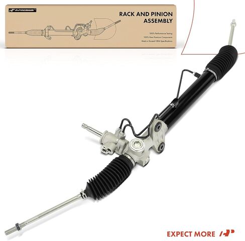 A-Premium - Hydraulic Power Steering Rack and Pinion Compatible with Mitsubishi Outlander 2003 2004 2005 2006, AWD Only in Saudi Arabia