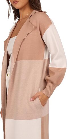 Petal & Pup womens Kingston Large Check Long Cardigan in Saudi Arabia