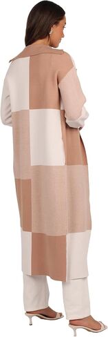 Petal & Pup womens Kingston Large Check Long Cardigan in Saudi Arabia