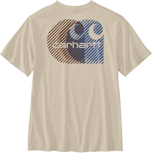Carhartt Men's Relaxed Fit Lightweight Short-Sleeve C Graphic T-Shirt in Saudi Arabia