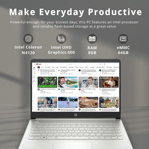 HP 2023 Newest 17 Laptop, 17.3 Inch FHD Display, 13th Gen Intel 10-Core i5-1335U(Beat i7-1255U), 12GB RAM, 1TB SSD, Intel Iris Xe Graphics, Backlit Keyboard, Windows 11 Home, Silver (Renewed) in Saudi Arabia