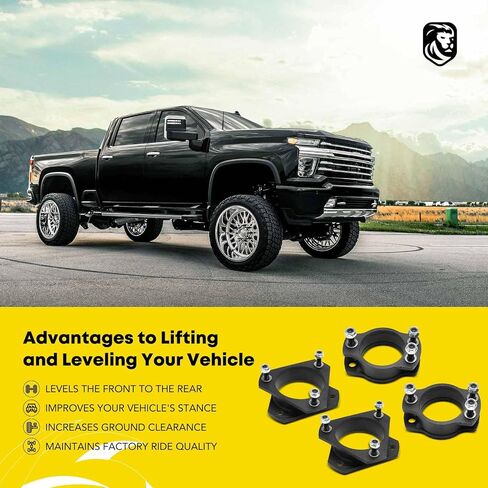 YHTAUTO 2.5 inch Front and 1.5 inch Rear Leveling Lift Spacers Compatible with 2006-2010 Ford Explorer, 4WD/RWD Only, Suspension Leveling Kit Set of 4 in Saudi Arabia