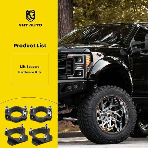 YHTAUTO 2.5 inch Front and 1.5 inch Rear Leveling Lift Spacers Compatible with 2006-2010 Ford Explorer, 4WD/RWD Only, Suspension Leveling Kit Set of 4 in Saudi Arabia