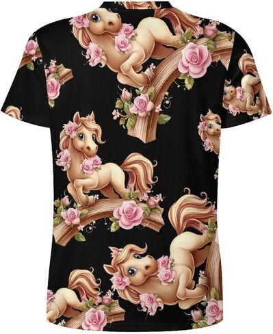 Wooden Horse Mens T-Shirts Casual Short Sleeve Tee Tops Crewneck Shirt for Running Athletic in Saudi Arabia