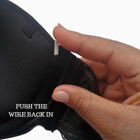Bra Caps Underwire Repair, Premium Iron-on Bra Patches (Black) in Saudi Arabia