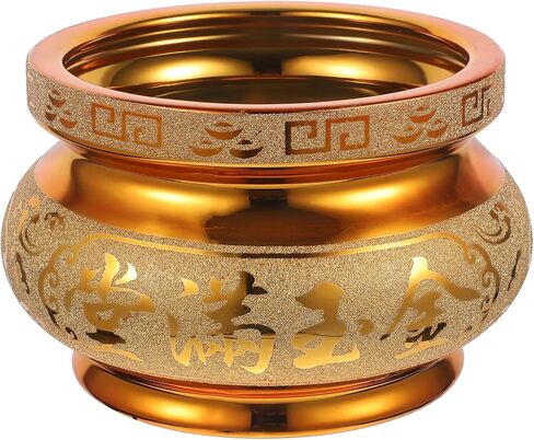 Ceramic Incense Burner Golden Incense Stick Burner Chinese Feng Shui Incense Burner Bowl for Home Decor (Random Style) in Saudi Arabia