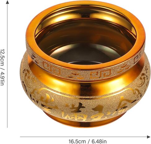Ceramic Incense Burner Golden Incense Stick Burner Chinese Feng Shui Incense Burner Bowl for Home Decor (Random Style) in Saudi Arabia