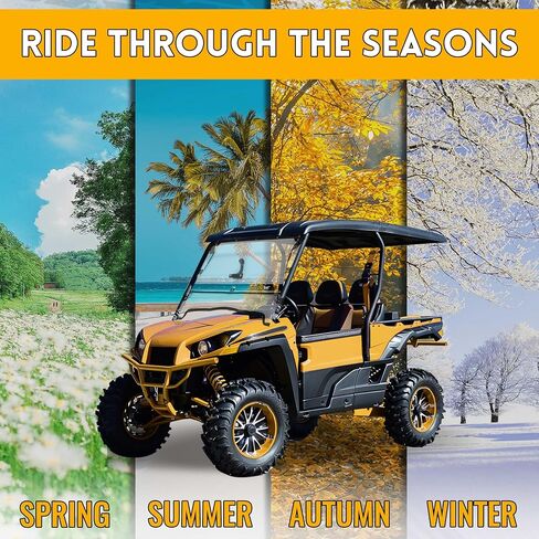 KUAFU 2-in-1 Flip Windshield Compatible with 2012-2015 Kawasaki Teryx 4 750/800 Full Scratch Resistant Clear Windscreen Gas Spring Included in Saudi Arabia