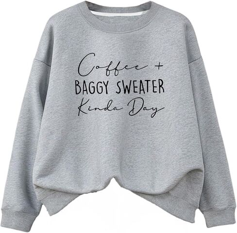 SOLY HUX Women's Graphic Sweatshirt Letter Print Crewneck Long Sleeve Pullover Tops Casual Fall Clothes in Saudi Arabia
