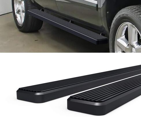 APS Running Boards (Nerf Bars Side Steps Step Bars) Compatible with Suburban 1500 Yukon XL 1500 2000-2020 (Exclude Z71 Denali) & Avalanche 02-13 (Stainless Steel Black Powder Coated 5 inches) in Saudi Arabia