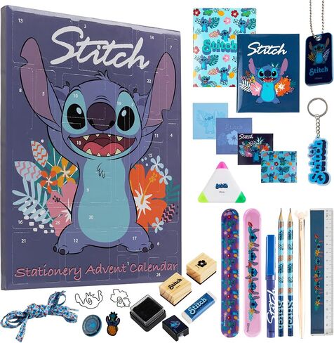 Disney Stitch Advent Calendar 2025 Stationery Sticky Notes Accessories Advent Calendars (Purple Stitch Cube) in Saudi Arabia