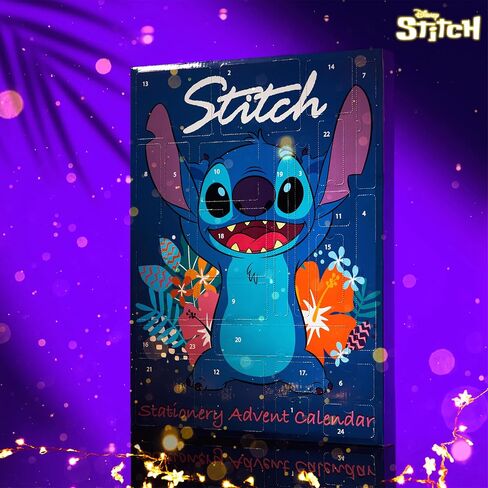 Disney Stitch Advent Calendar 2025 Stationery Sticky Notes Accessories Advent Calendars (Purple Stitch Cube) in Saudi Arabia