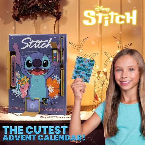 Disney Stitch Advent Calendar 2025 Stationery Sticky Notes Accessories Advent Calendars (Purple Stitch Cube) in Saudi Arabia