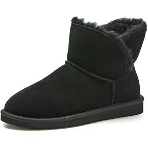 Mosey Short Boots For Women | Water Resistant Suede Boots For Women| Genuine Wool Lined Furry Boots | Winter Boots in Kuwait