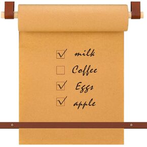 Lincia Wall-Mounted 12" Kraft Paper Roll Dispenser-Roller Kraft Paper Roll Display - Wall Decor/Butcher Paper Holder - Includes 30meter Kraft Paper Roll for Artwork, to-do Lists, Ideas Ideal for Home in Kuwait